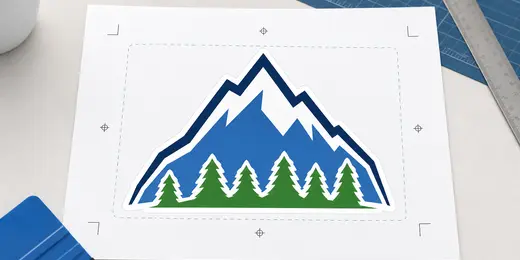 Clean vector logo file preview