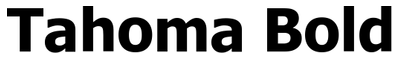 Tahoma Bold