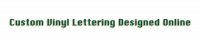Custom Vinyl Lettering Designed Online