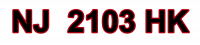 NJ  2103 HK