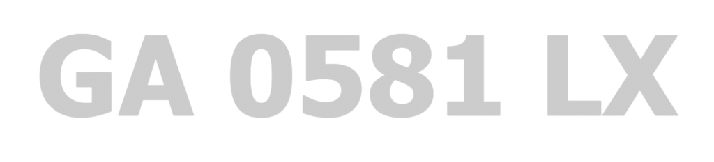 GA 0581 LX