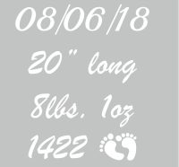 Baby Announcement Lettering