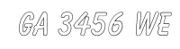 GA 3456 WE