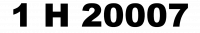 1 H 20007
