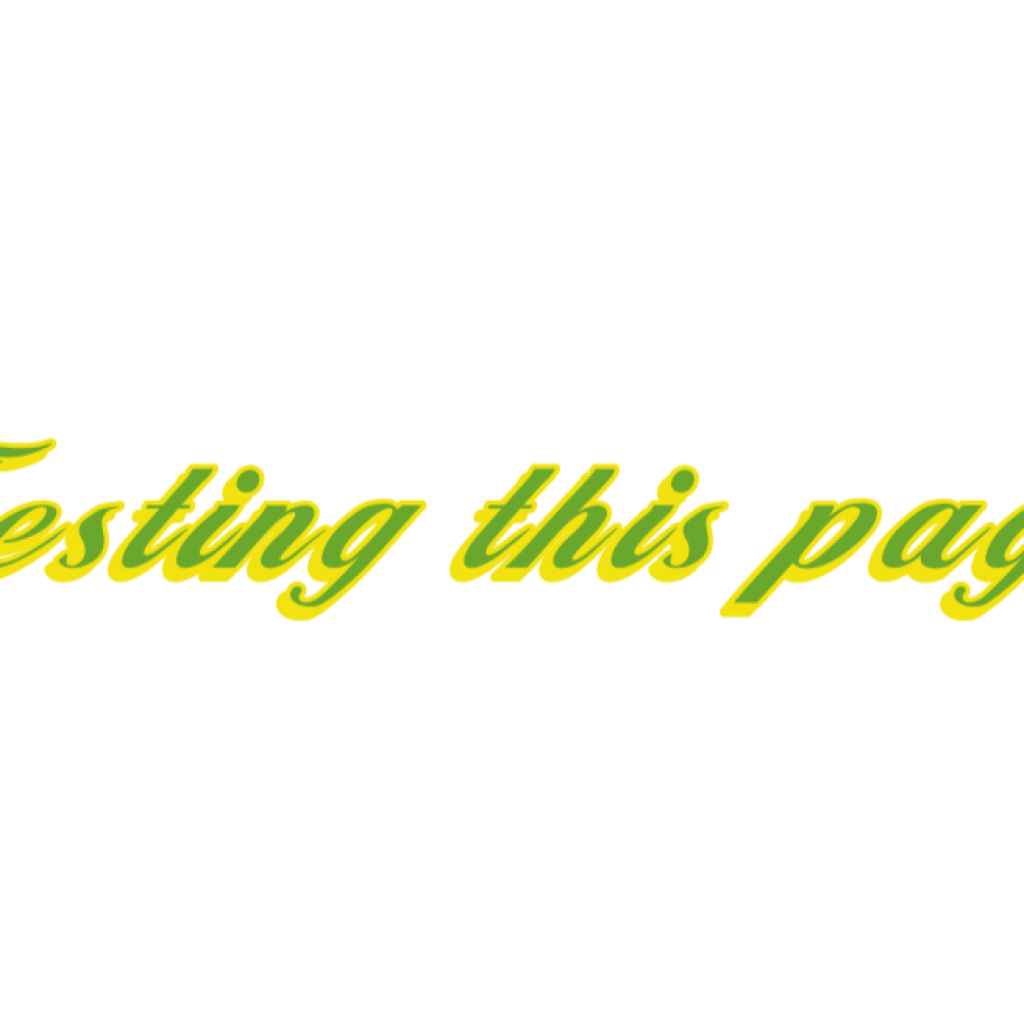 Testing this page.