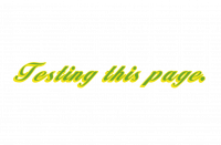 Testing this page.