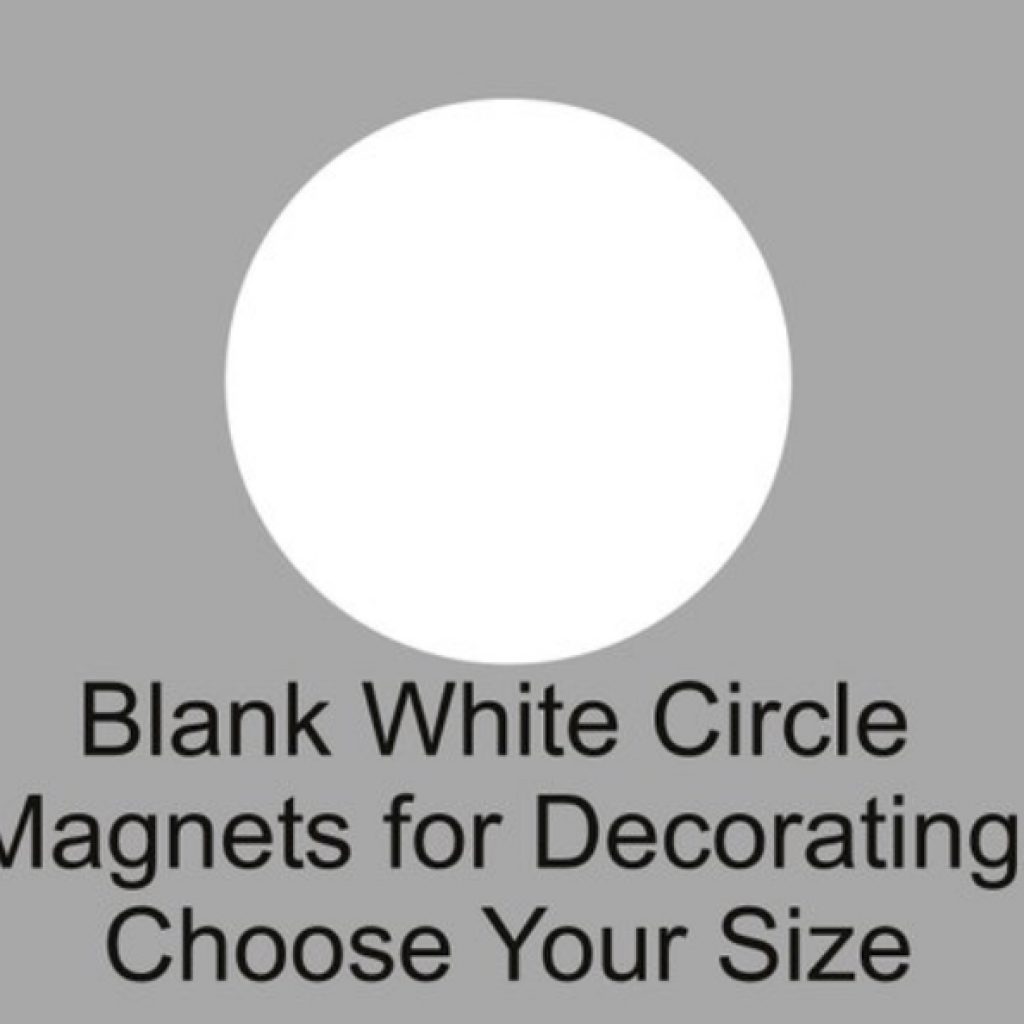 Custom Blank 23x23 Circle Magnet