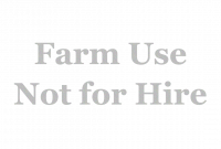 Farm Use
Not for Hire