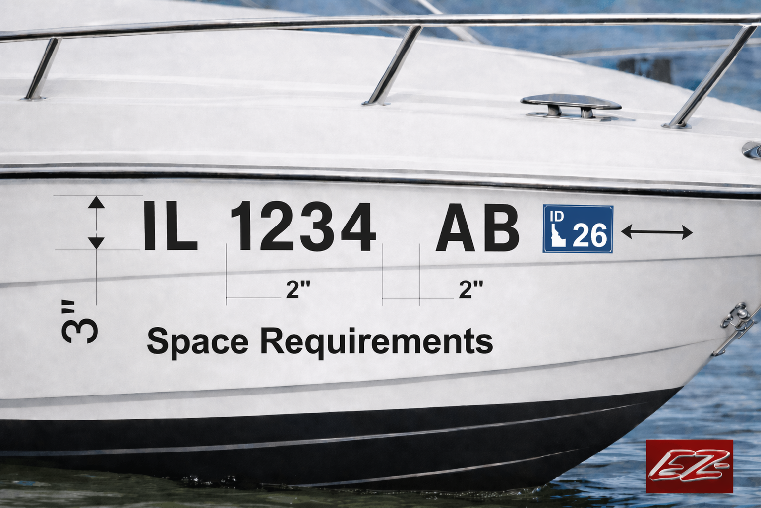 Illinois boat registration number example