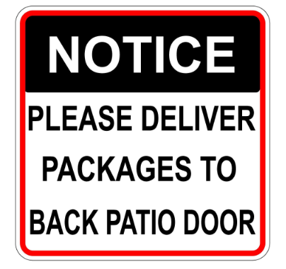 Custom delivery door magnet