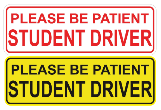 Custom student driver magnets